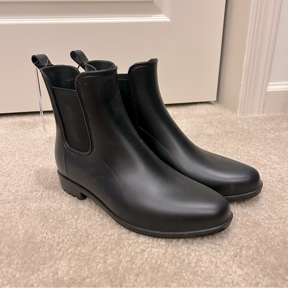 a new day Shoes - A new day Matte Black Rain Booties Mini
